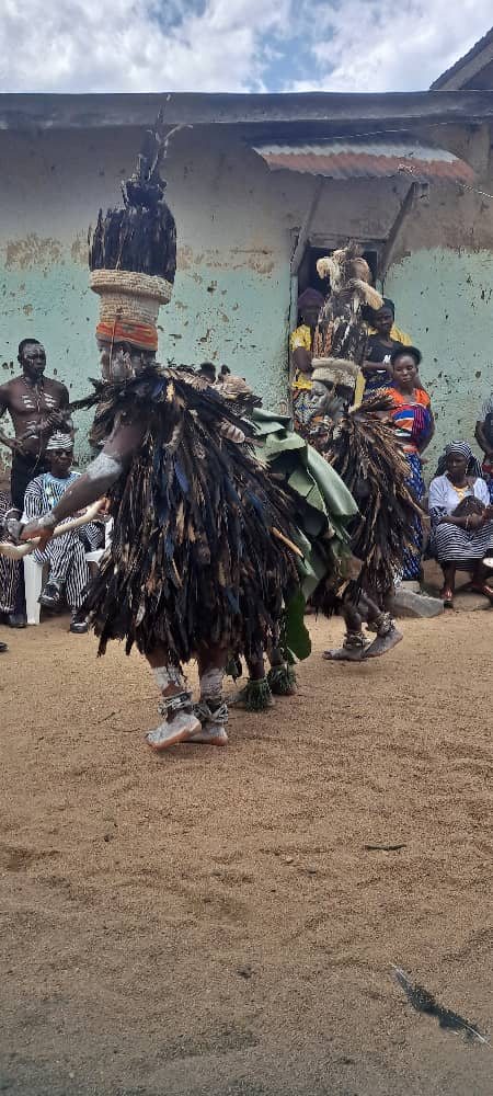 Birdman Dance ceremony in Macenta, Forest Guinea