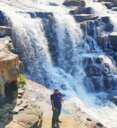 Saala waterfall near Labé in the Fouta Djallon, Guinea
